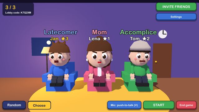 Pick your seat, pick your role
